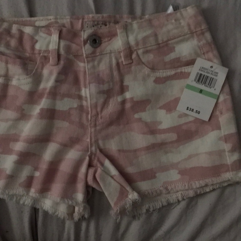 Brand new pink fatigue shorts